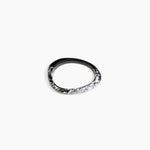 Dinosaur Designs SBRCKWBN rock wishbone bangle BLACK MARBLE..