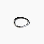 Dinosaur Designs SBRCKWBN rock wishbone bangle BLACK MARBLE...