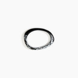 Dinosaur Designs Rock Wishbone Bangle in Black Marble Colour resin with Wide Fit...