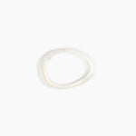 Dinosaur Designs Rock Wishbone Bangle in Chalk Swirl Colour resin with Wide Fit..