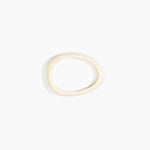 Dinosaur Designs Rock Wishbone Bangle in Cream Colour resin with Wide Fit