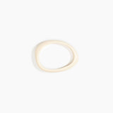 Dinosaur Designs Rock Wishbone Bangle in Cream Colour resin with Wide Fit