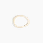 Dinosaur Designs Rock Wishbone Bangle Bracelets in Cream Colour resin with Wide Fit