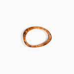 Dinosaur Designs Rock Wishbone Bangle in Dark Horn Colour resin with Wide Fit