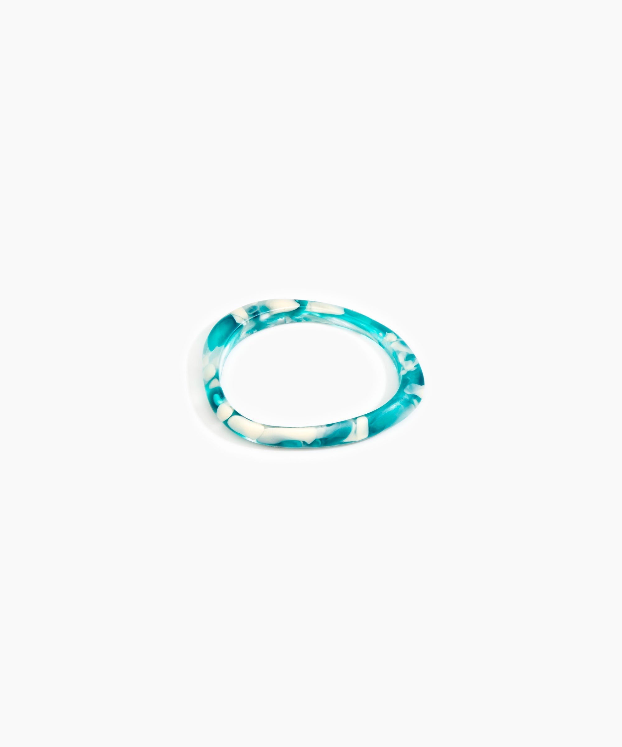Dinosaur Designs SBRCKWBN rock wishbone bangle LAGOON..