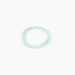 Dinosaur Designs Rock Wishbone Bangle in Mint Colour resin with Wide Fit