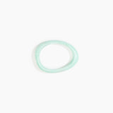 Dinosaur Designs Rock Wishbone Bangle in Mint Colour resin with Wide Fit