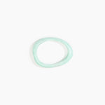 Dinosaur Designs Rock Wishbone Bangle in Mint Colour resin with Wide Fit..