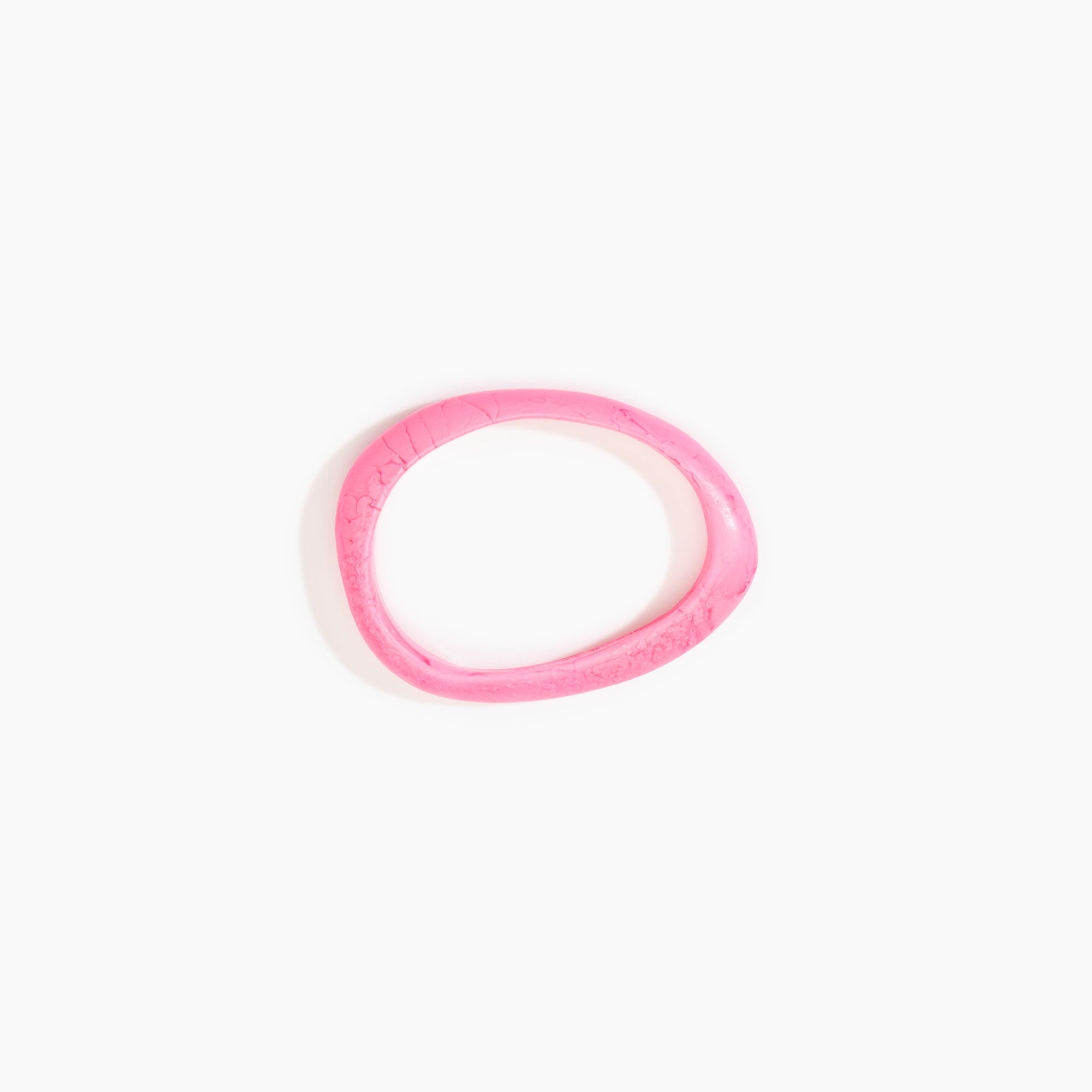 Dinosaur Designs Rock Wishbone Bangle in Parakeet Colour resin with Wide Fit..