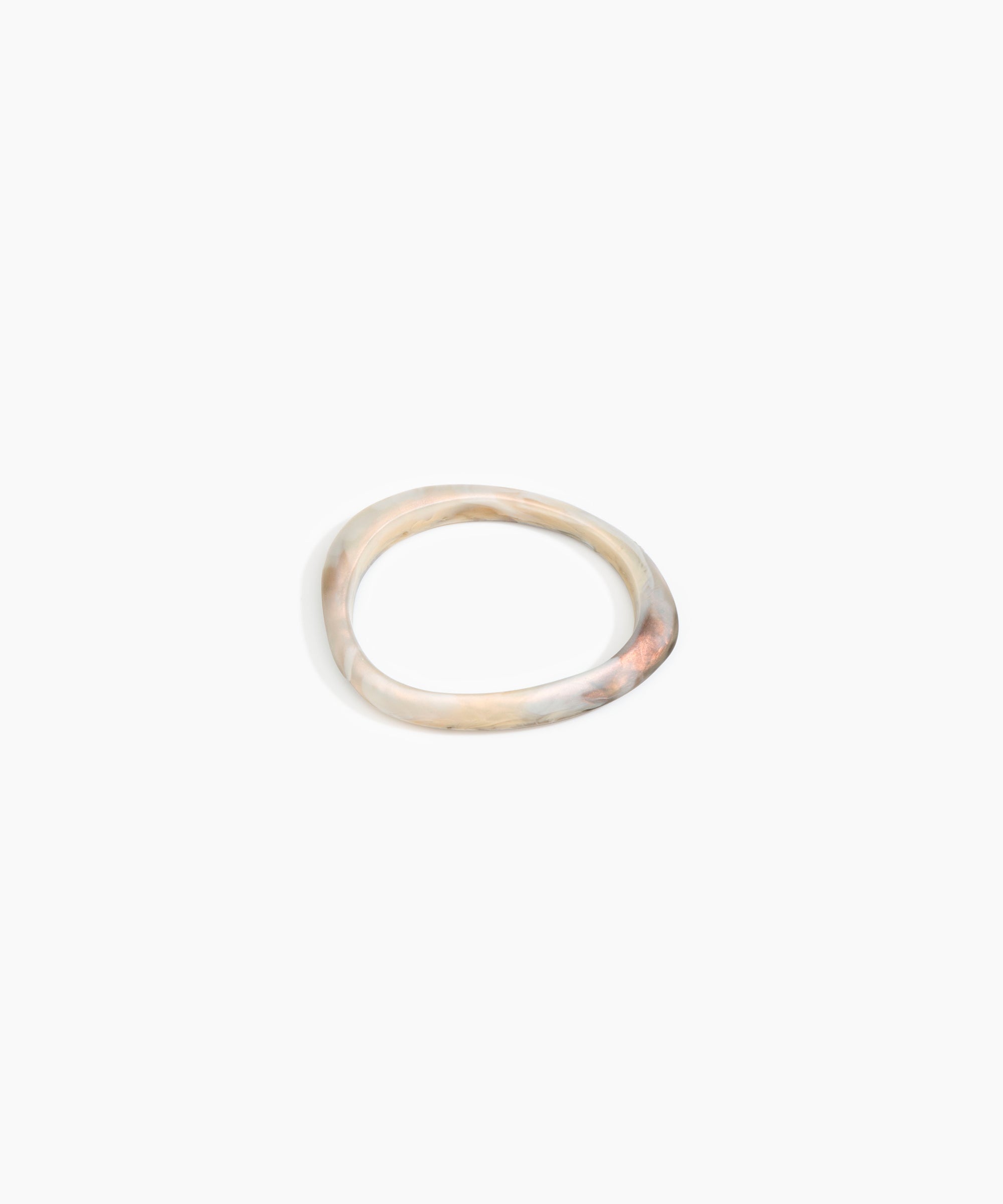 Dinosaur Designs SBRCKWBN rock wishbone bangle SANDY PEARL..