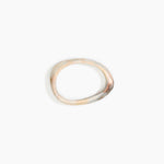 Dinosaur Designs Rock Wishbone Bangle Bracelets in Sandy Pearl Colour resin with Wide Fit