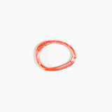 Dinosaur Designs Rock Wishbone Bangle in Strawberry Colour resin with Wide Fit