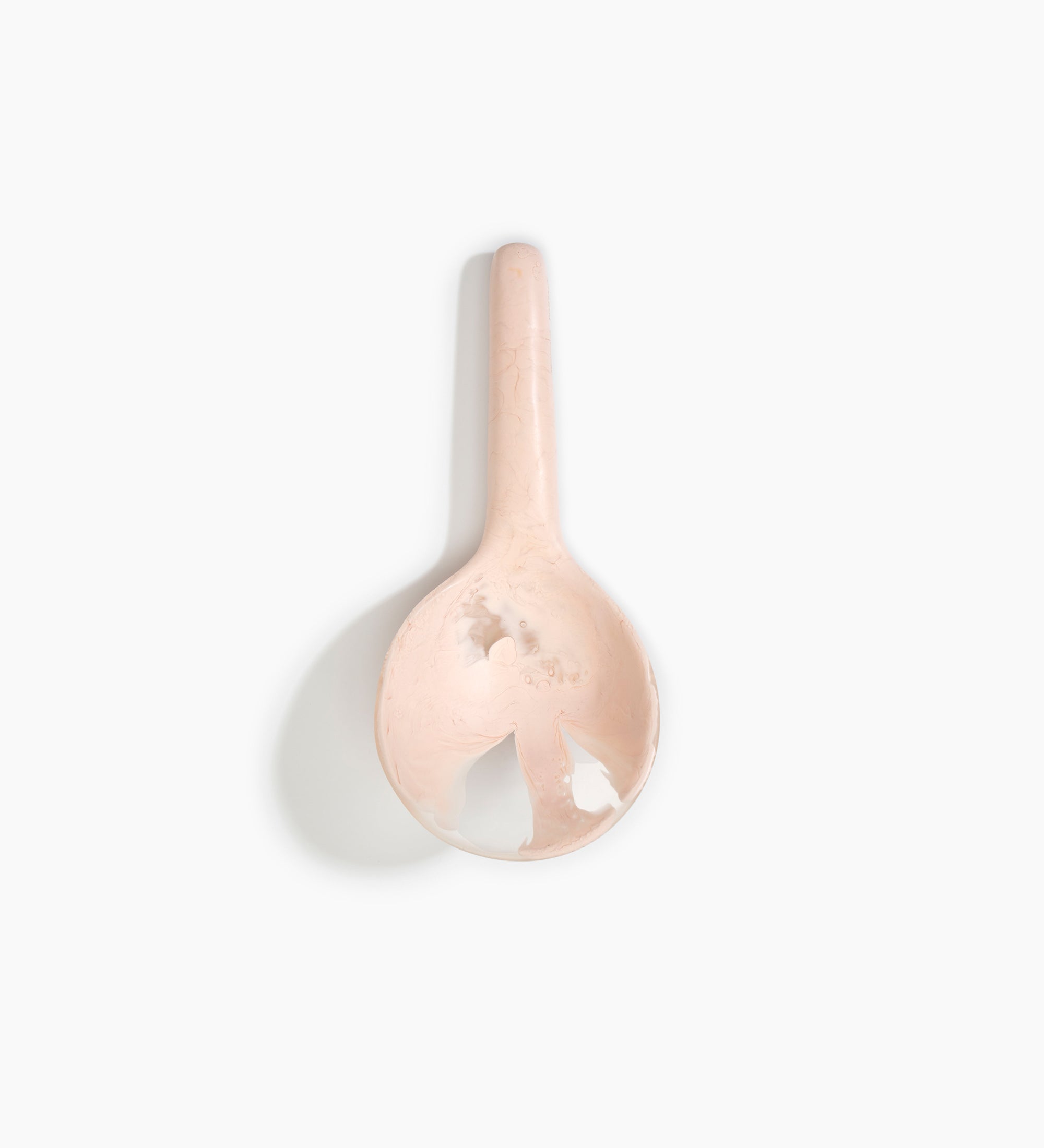 Dinosaur Designs Large Round Spoon Tableware in Rose Swirl Colour resin