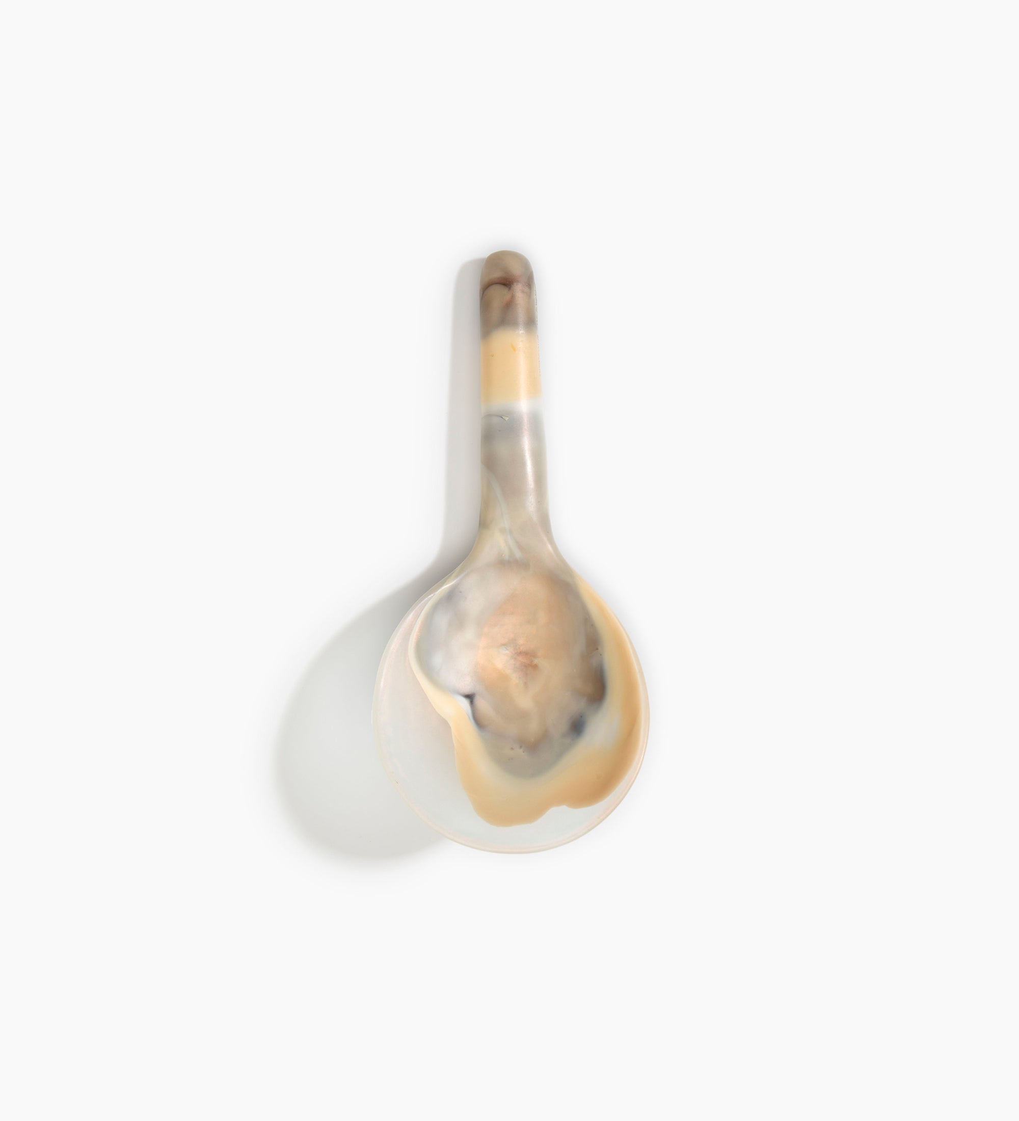 Dinosaur Designs Large Round Spoon Tableware in Sandy Pearl Colour resin