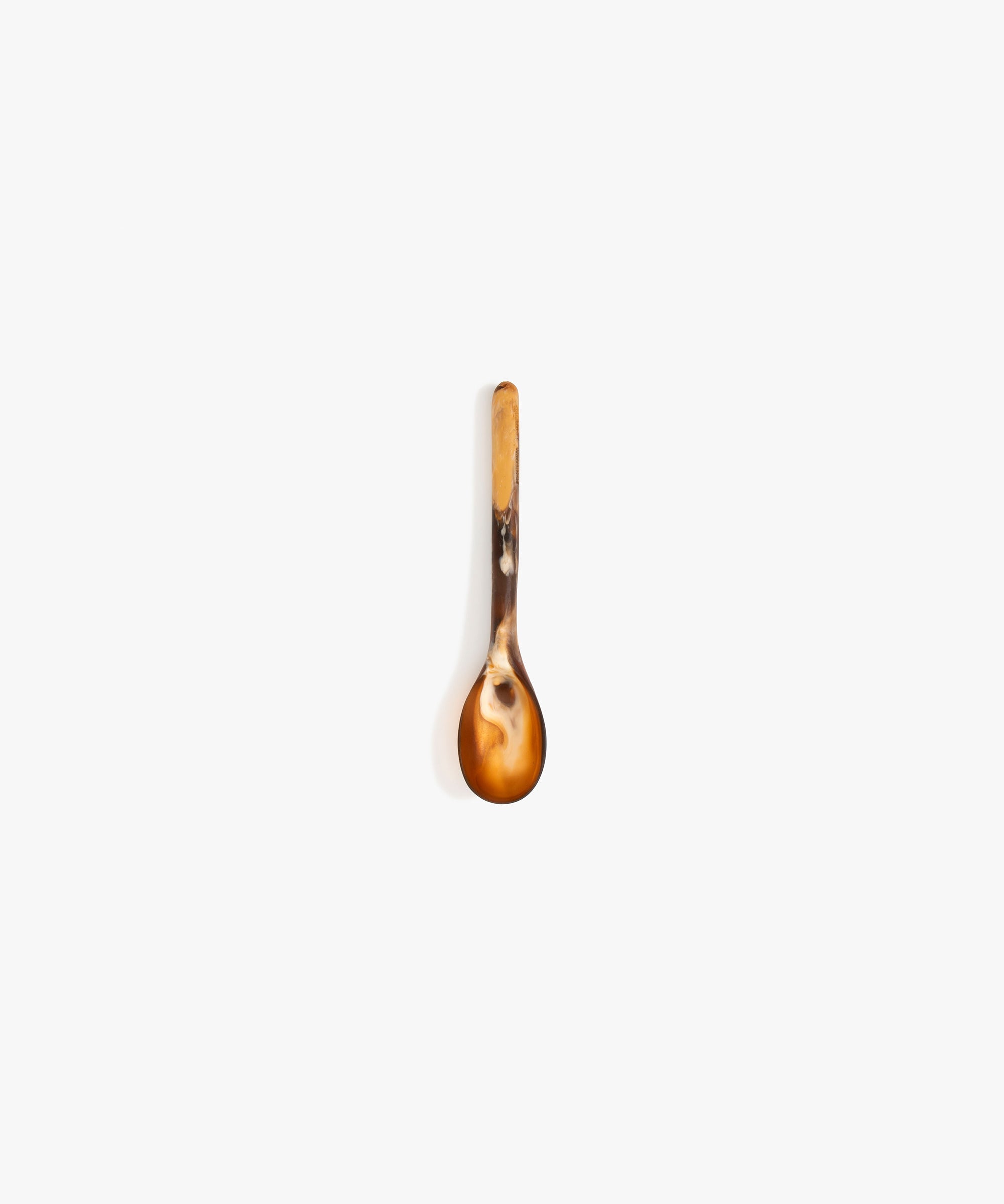 Dinosaur Designs Stone Spoon Tableware in Dark Horn Colour resin