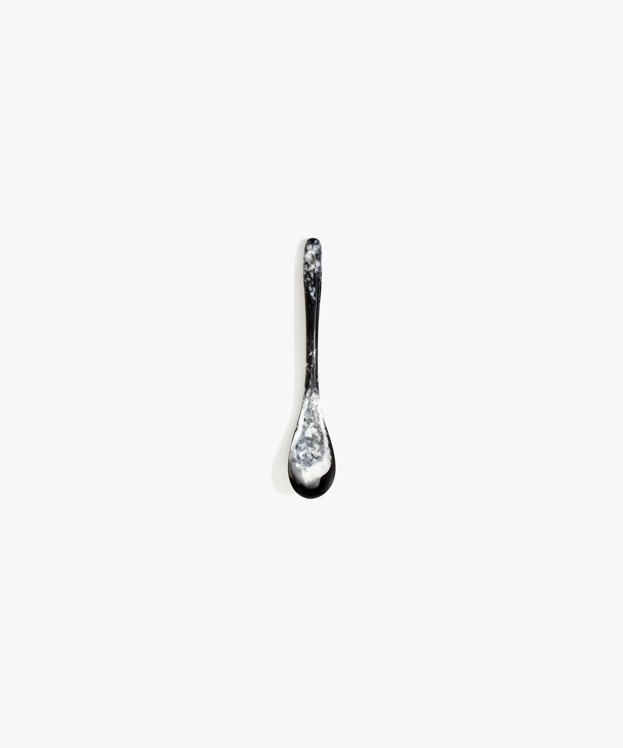 Dinosaur Designs Shell Spoon in Black Marble Colour resin