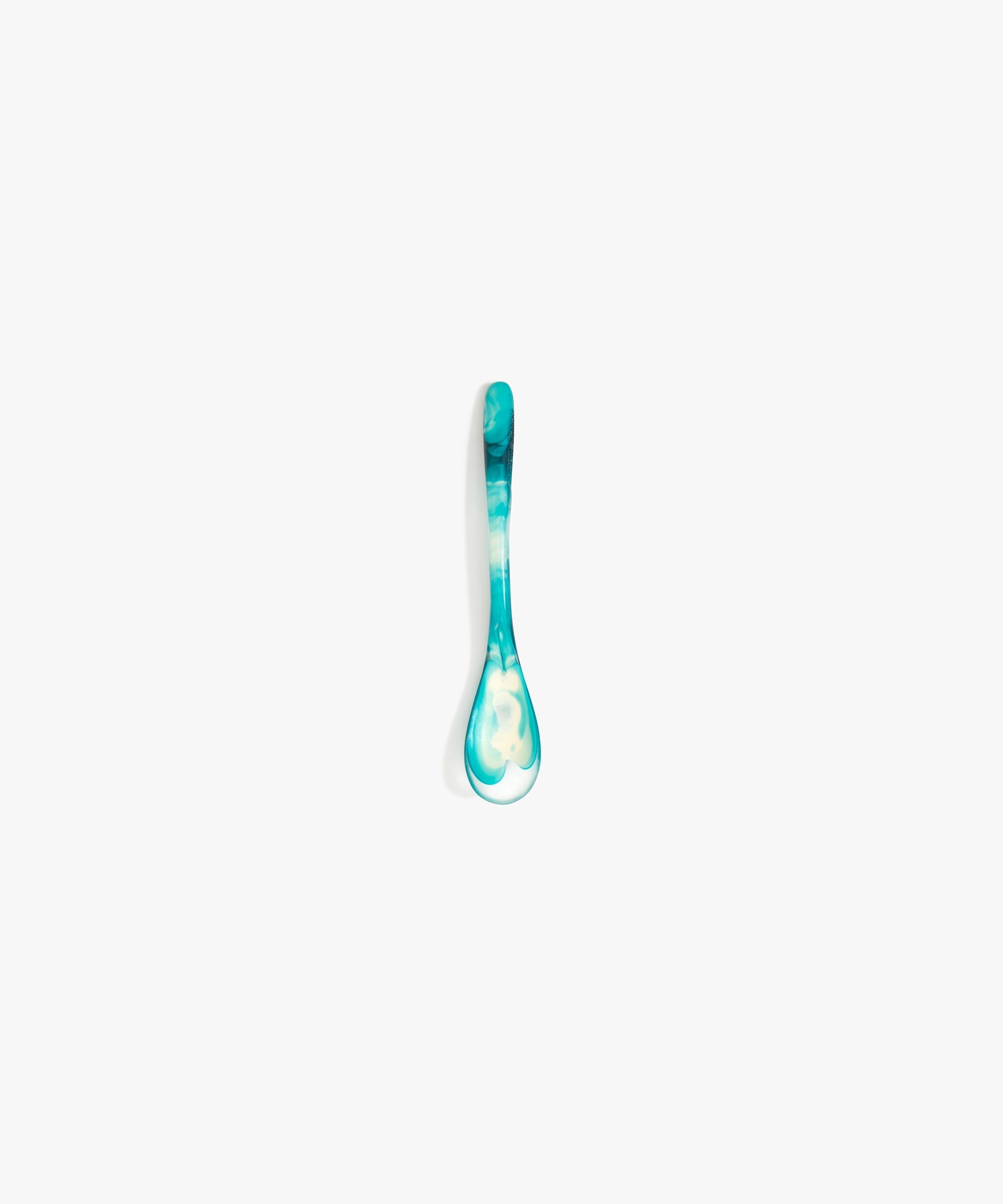 Dinosaur Designs Shell Spoon in Lagoon Colour resin