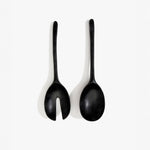 Dinosaur Designs Long Stone Servers in Black Colour resin.