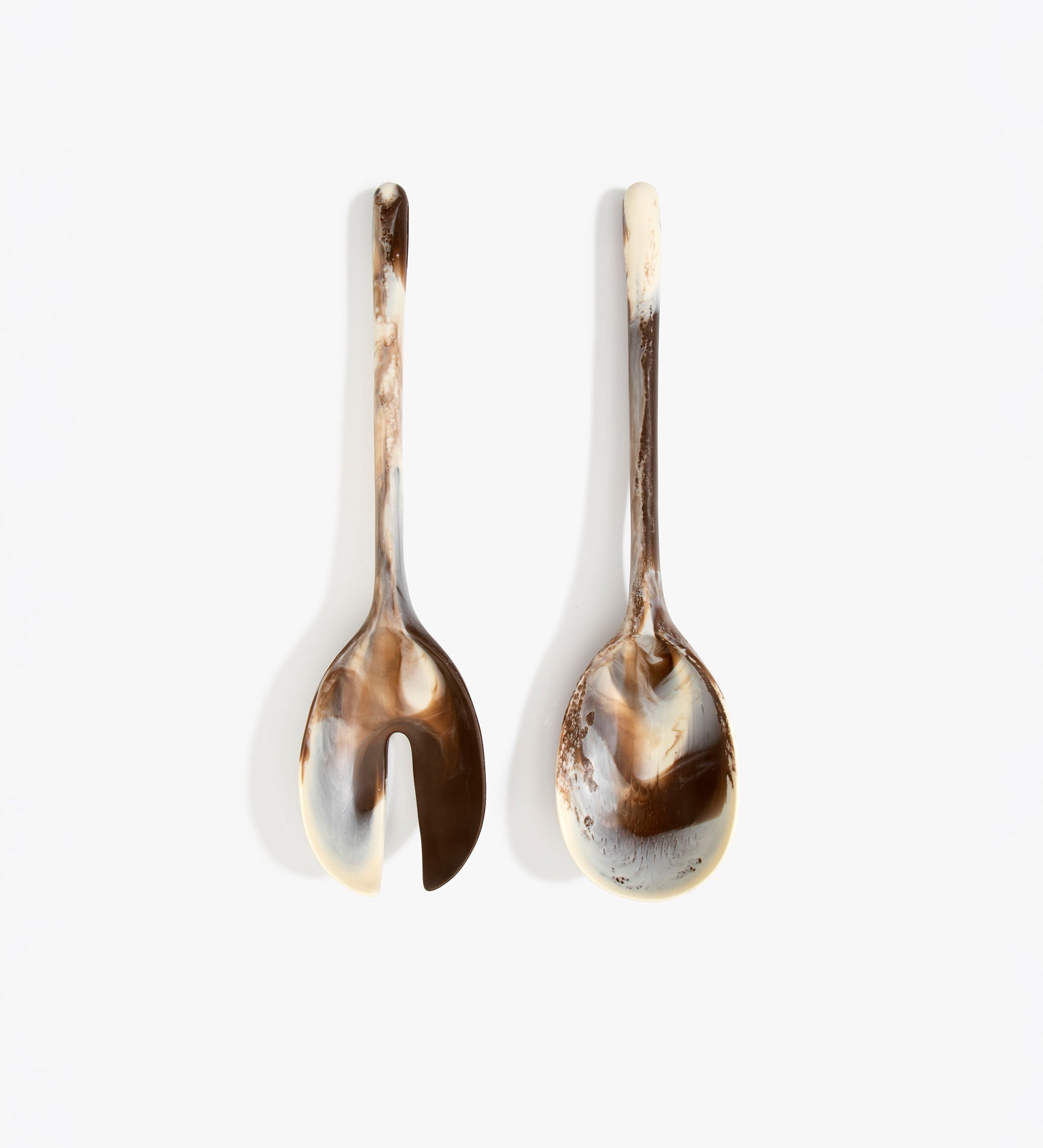 Dinosaur Designs Long Stone Servers Tableware in Cappuccino Colour resin