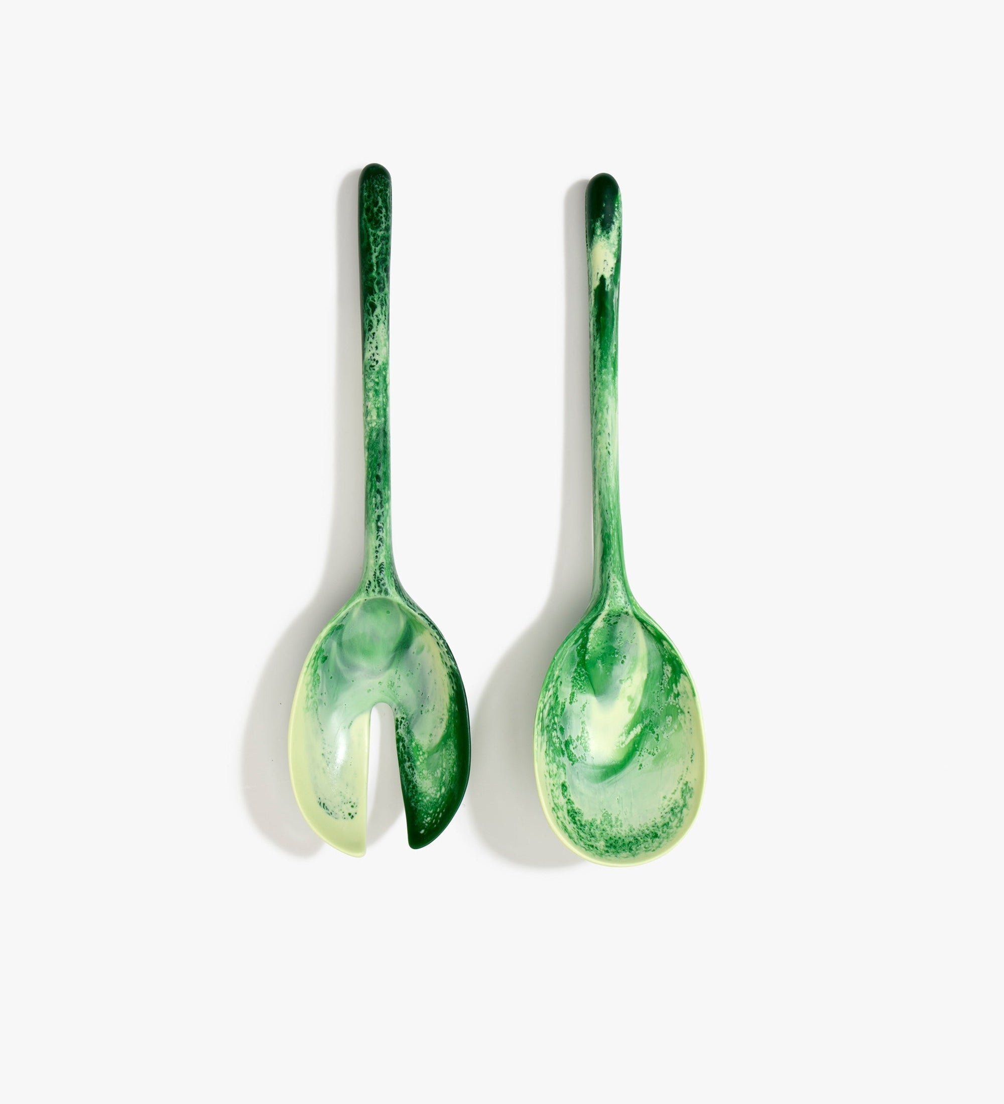 Dinosaur Designs Long Stone Servers Tableware in Grass Colour resin