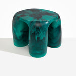 Dinosaur Designs TABRCKTOW 4 Leg Rock Tower Table MINERAL SWIRL SWIRL