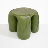 Dinosaur Designs 4 Leg Rock Tower Table End Tables in Olive Colour resin 