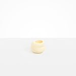 Dinosaur Designs Small Chestnut Vase in Cream Colour resin.
