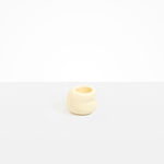 Dinosaur Designs Small Chestnut Vase in Cream Colour resin