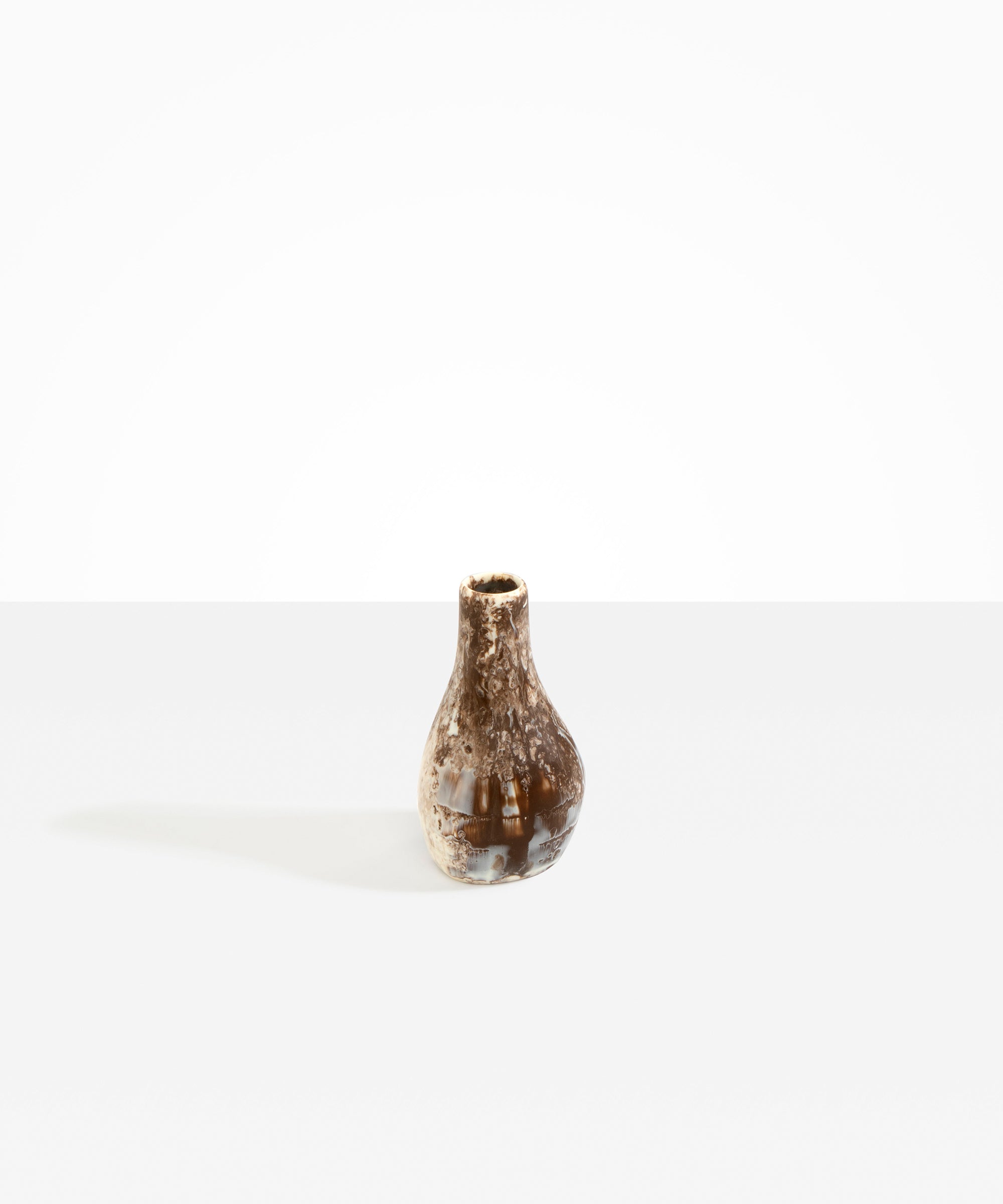 Dinosaur Designs Medium Liquid Vase in Cappuccino Colour resin..
