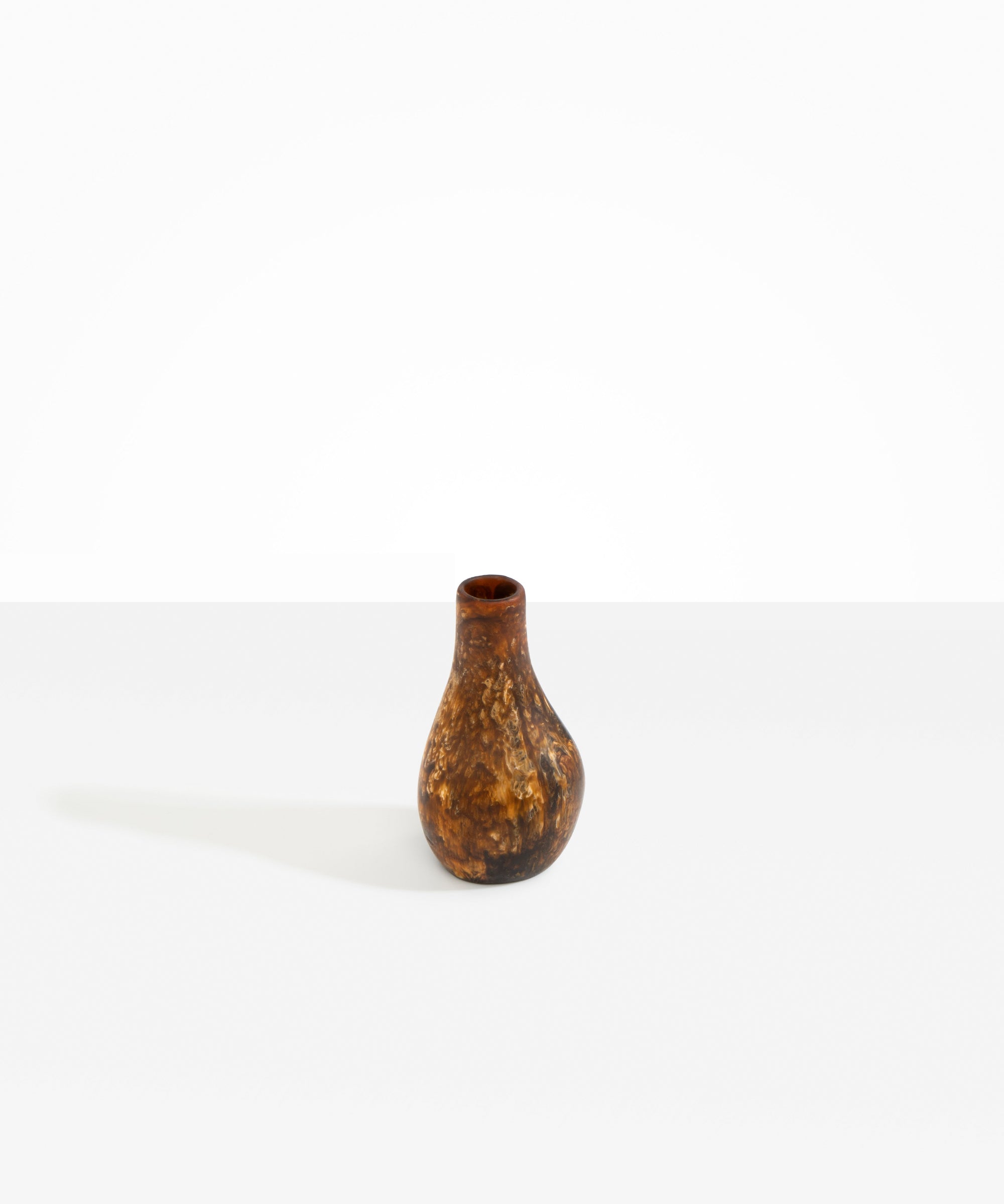 Dinosaur Designs Medium Liquid Vase in Dark Horn Colour resin