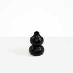 Dinosaur Designs Lotus Seed Vase in Black Colour resin