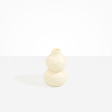 Dinosaur Designs Lotus Seed Vase in Cream Colour resin