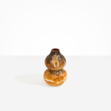 Dinosaur Designs Lotus Seed Vase in Dark Horn Colour resin