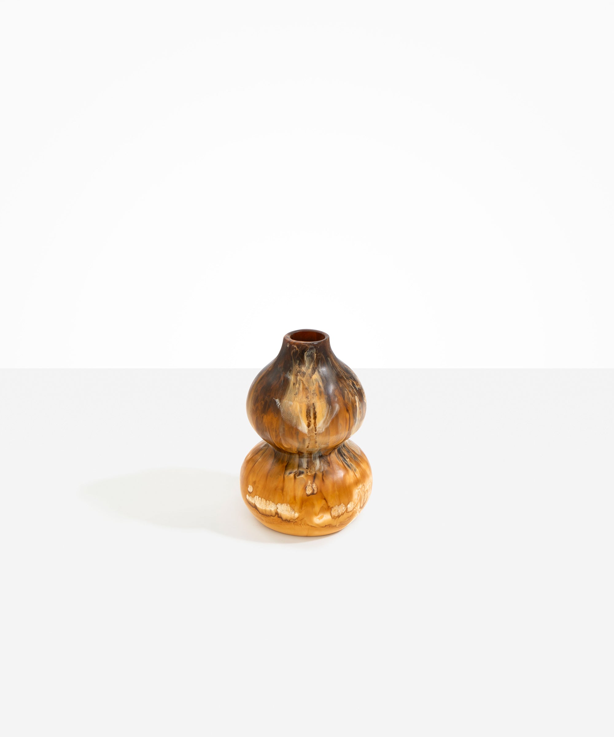 Dinosaur Designs Lotus Seed Vase in Dark Horn Colour resin