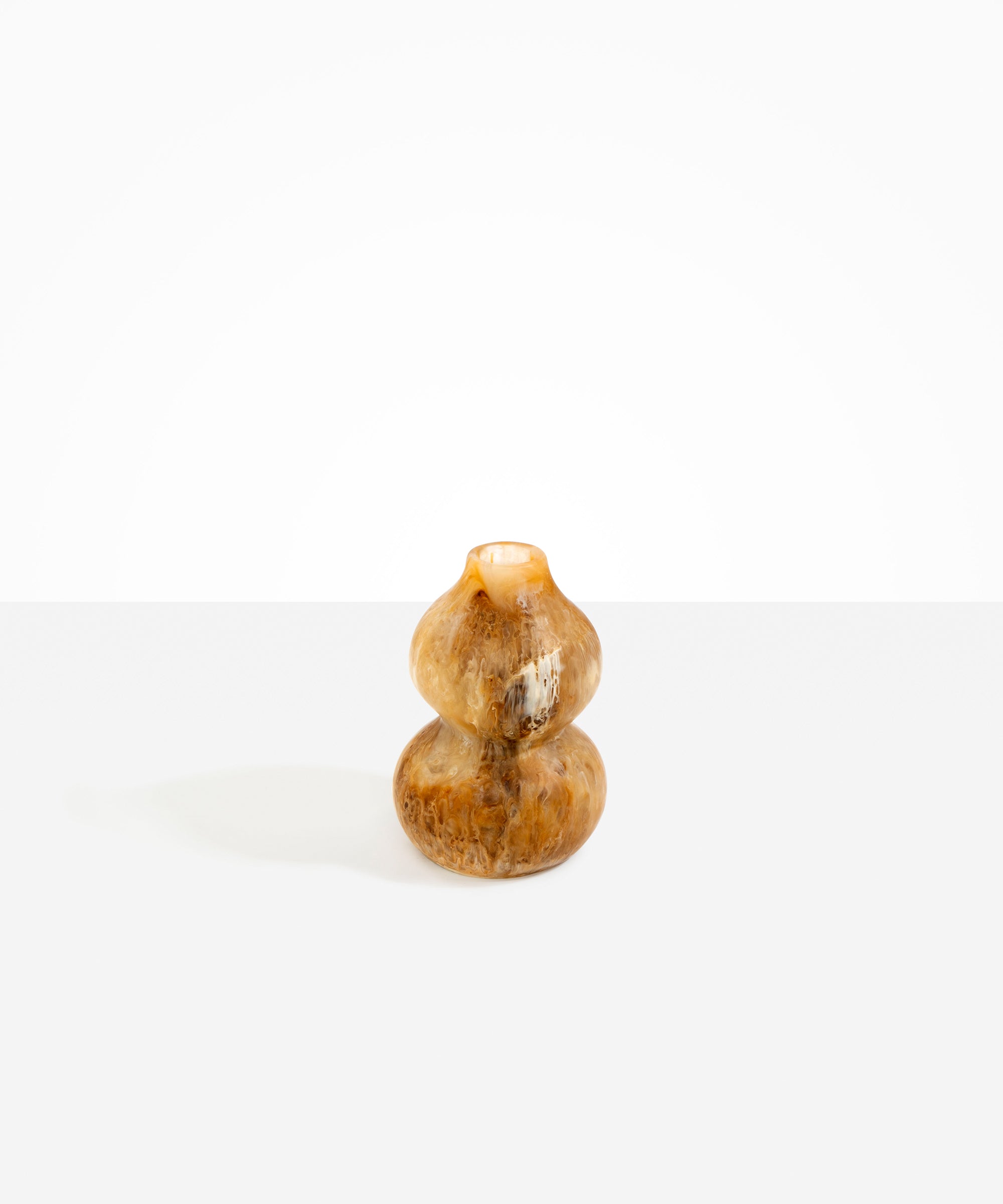 Dinosaur Designs Lotus Seed Vase in Light Horn Colour resin