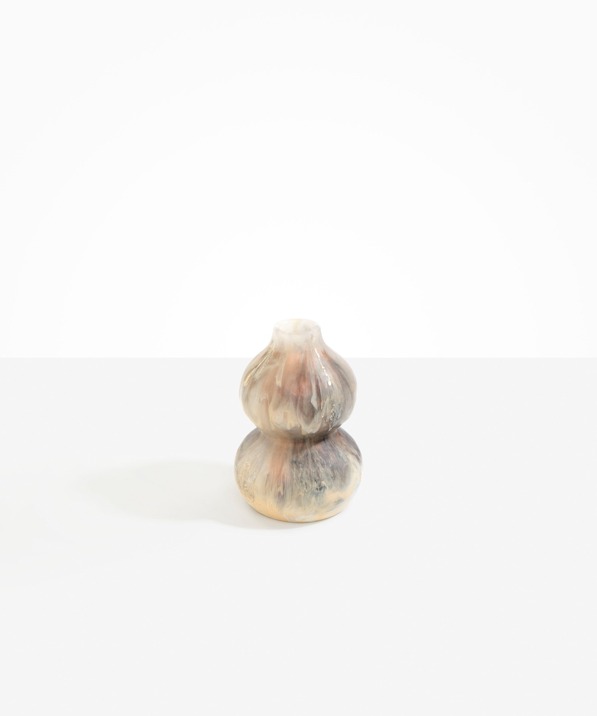 Dinosaur Designs Lotus Seed Vase in Sandy Pearl Colour resin