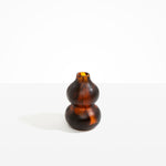 Dinosaur Designs Lotus Seed Vase in Tortoise Colour resin
