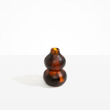 Dinosaur Designs Lotus Seed Vase in Tortoise Colour resin