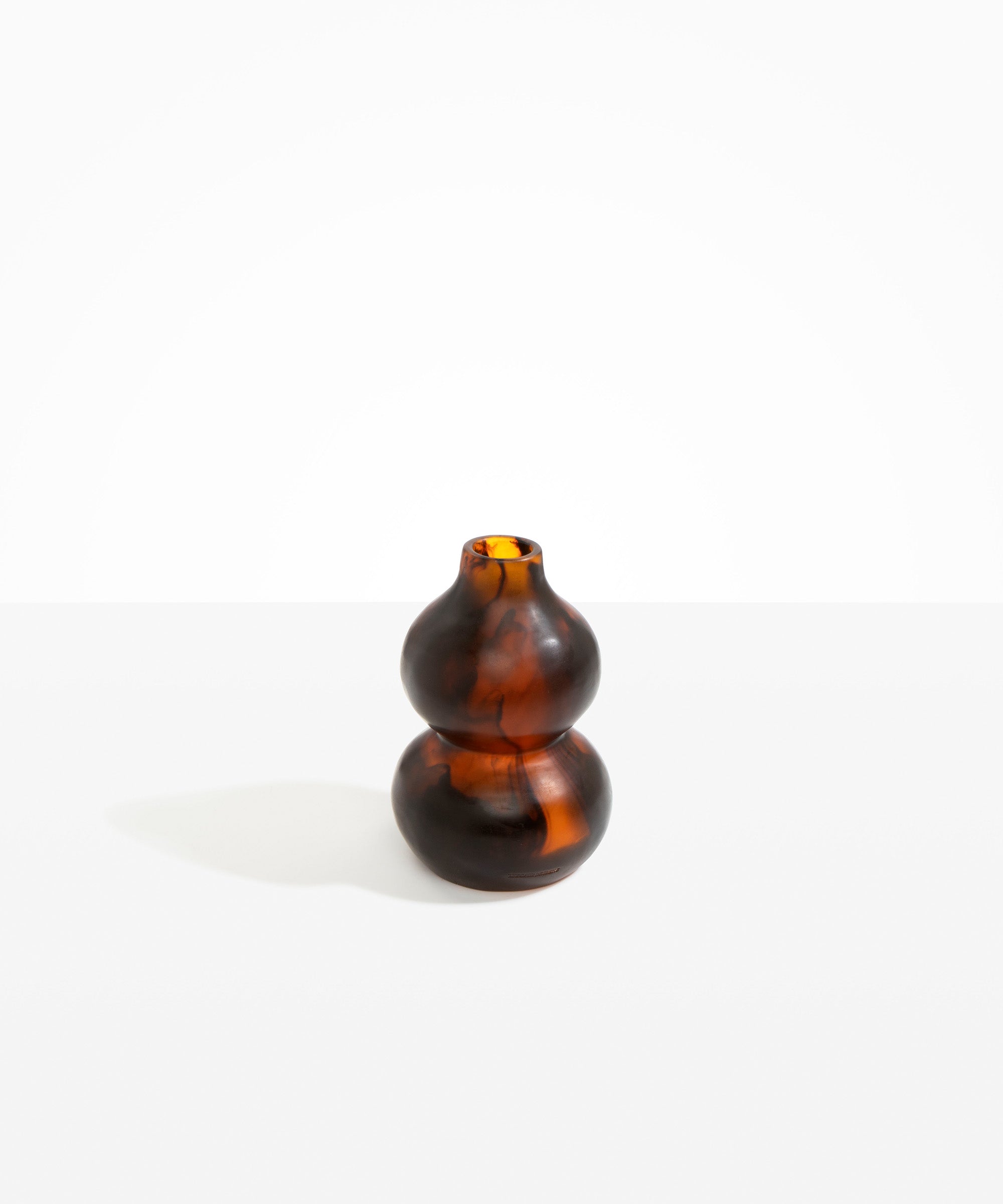 Dinosaur Designs Lotus Seed Vase in Tortoise Colour resin