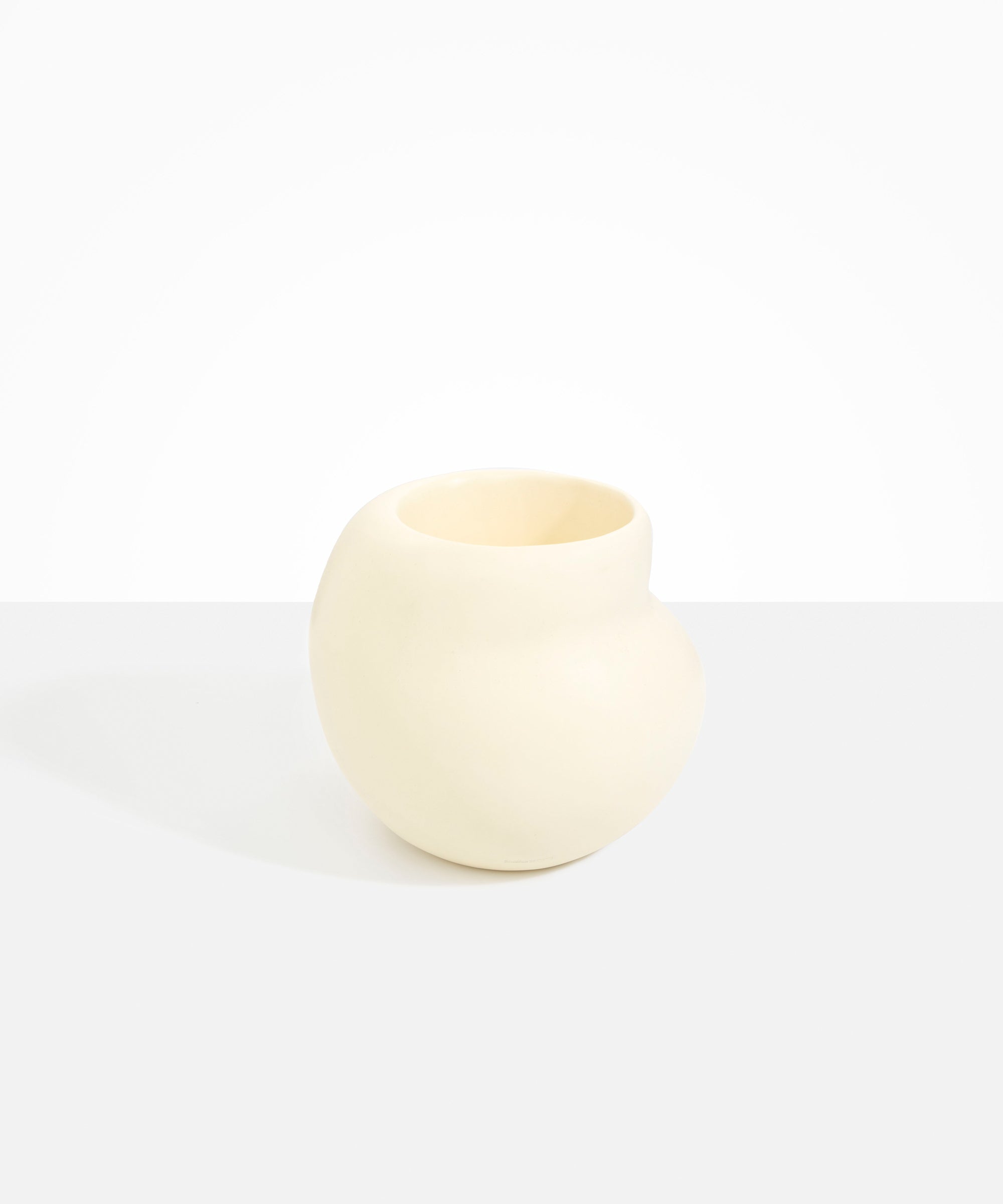 Dinosaur Designs Large Moss Vase in Cream Colour resin