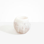 Dinosaur Designs Large Moss Vase in Snow Swirl Colour resin..