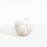 Dinosaur Designs Large Moss Vase in Snow Swirl Colour resin