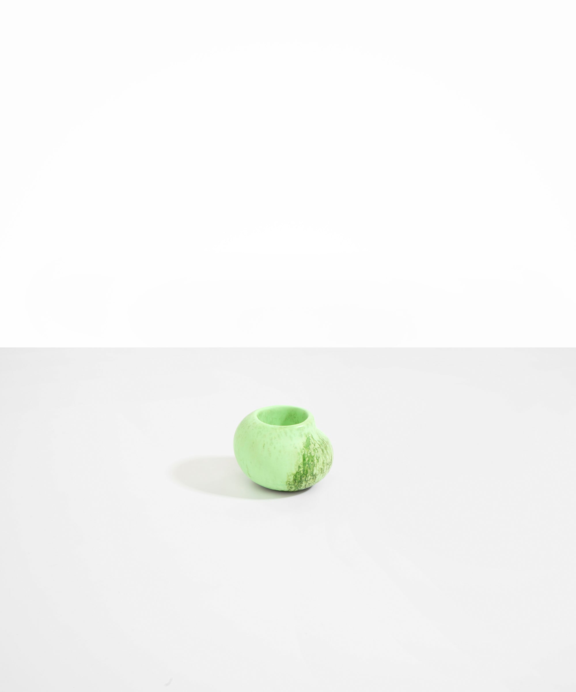Dinosaur Designs Small Moss Vase in Grass Colour resin..