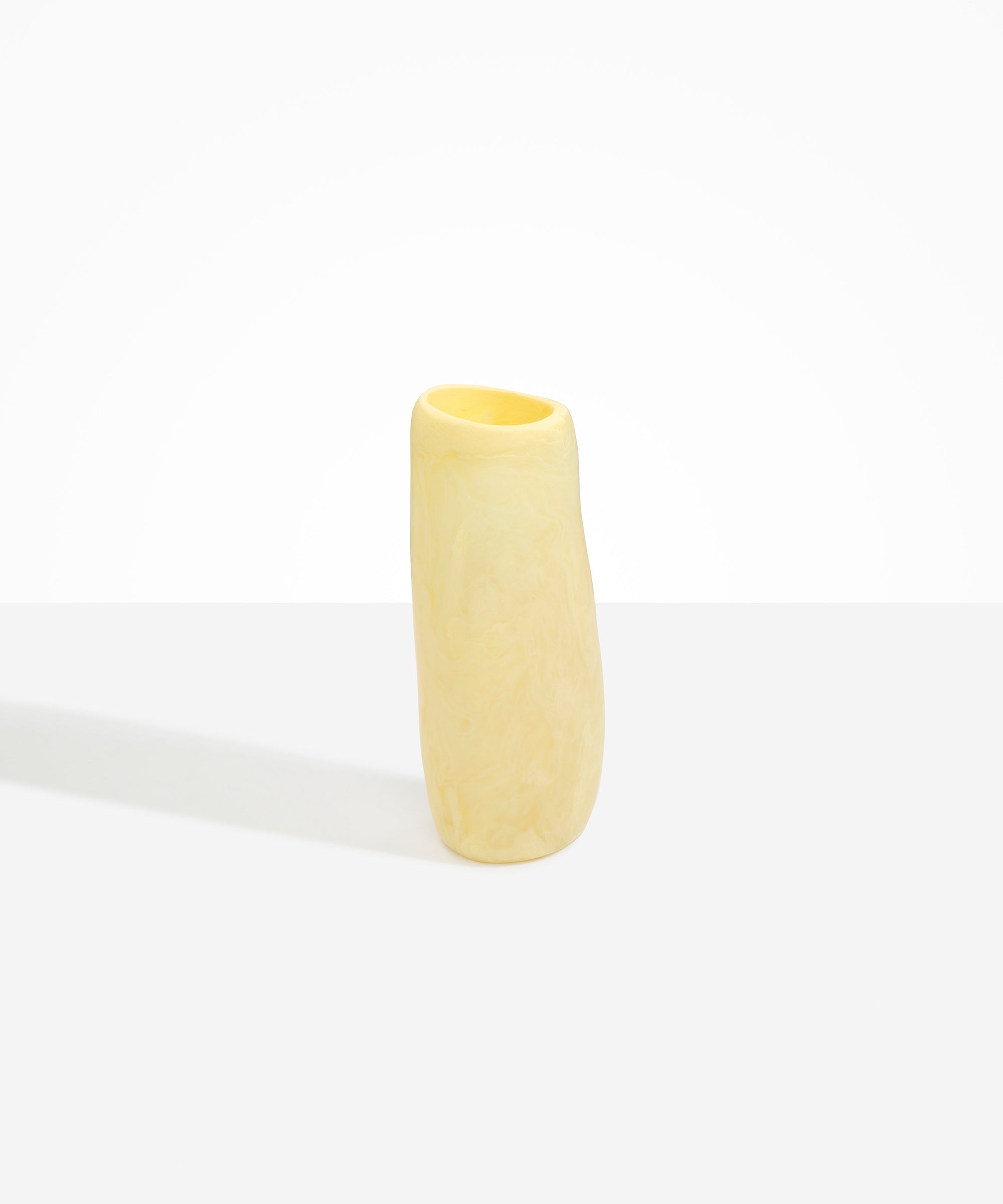 Dinosaur Designs Temple Vase in Lemon Colour resin