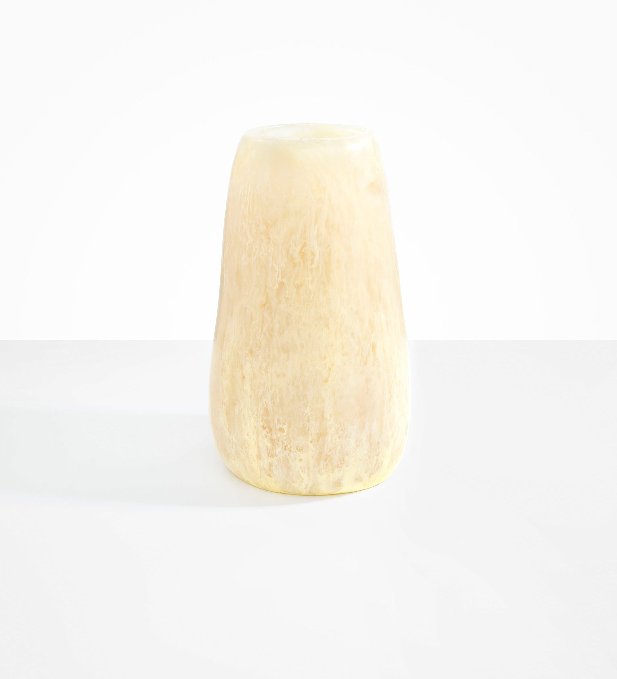 Dinosaur Designs Grand Pebble Vase Vases in Lemon Colour resin