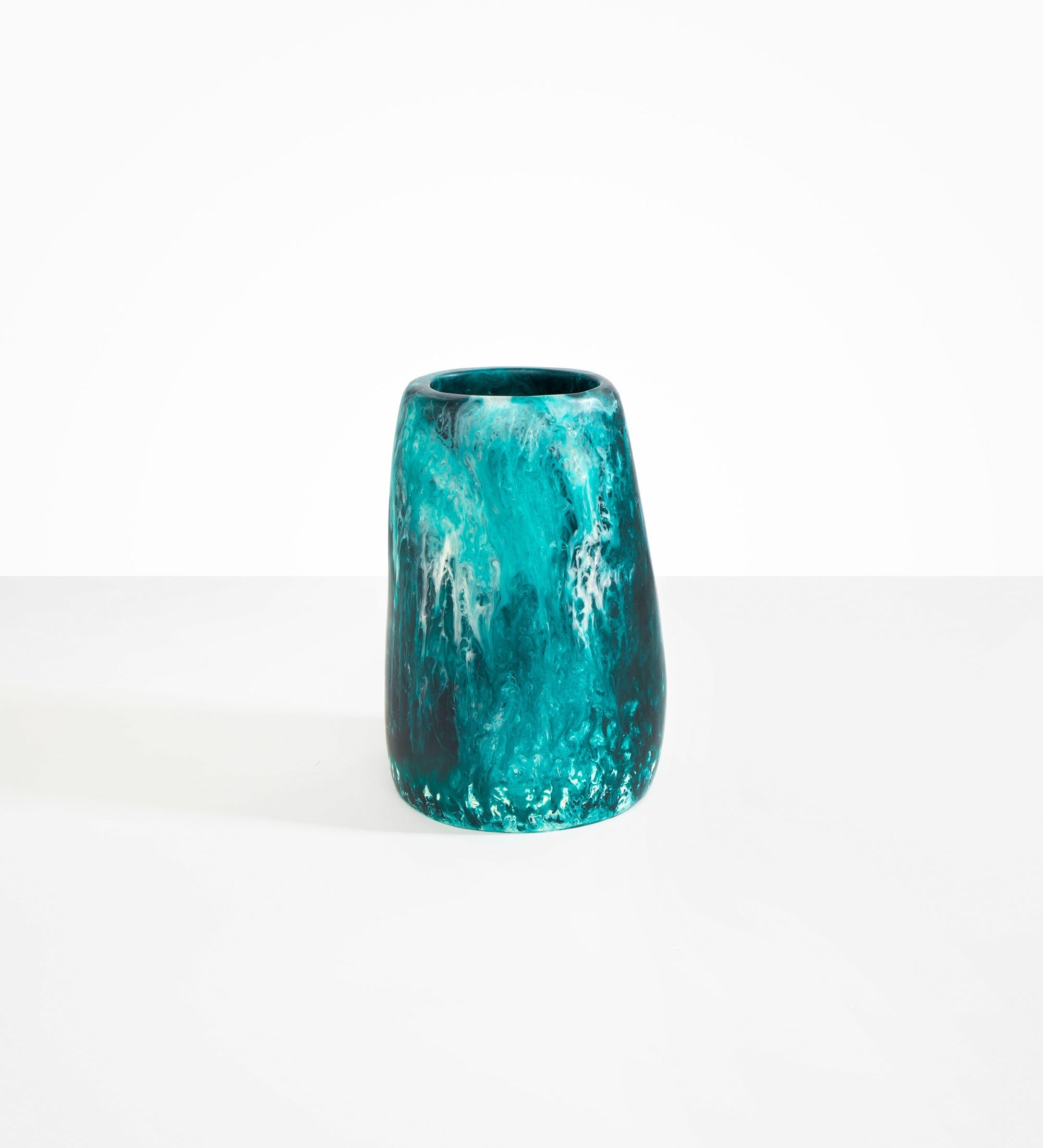 Dinosaur Designs Large Pebble Vase Vases in Lagoon Colour resin