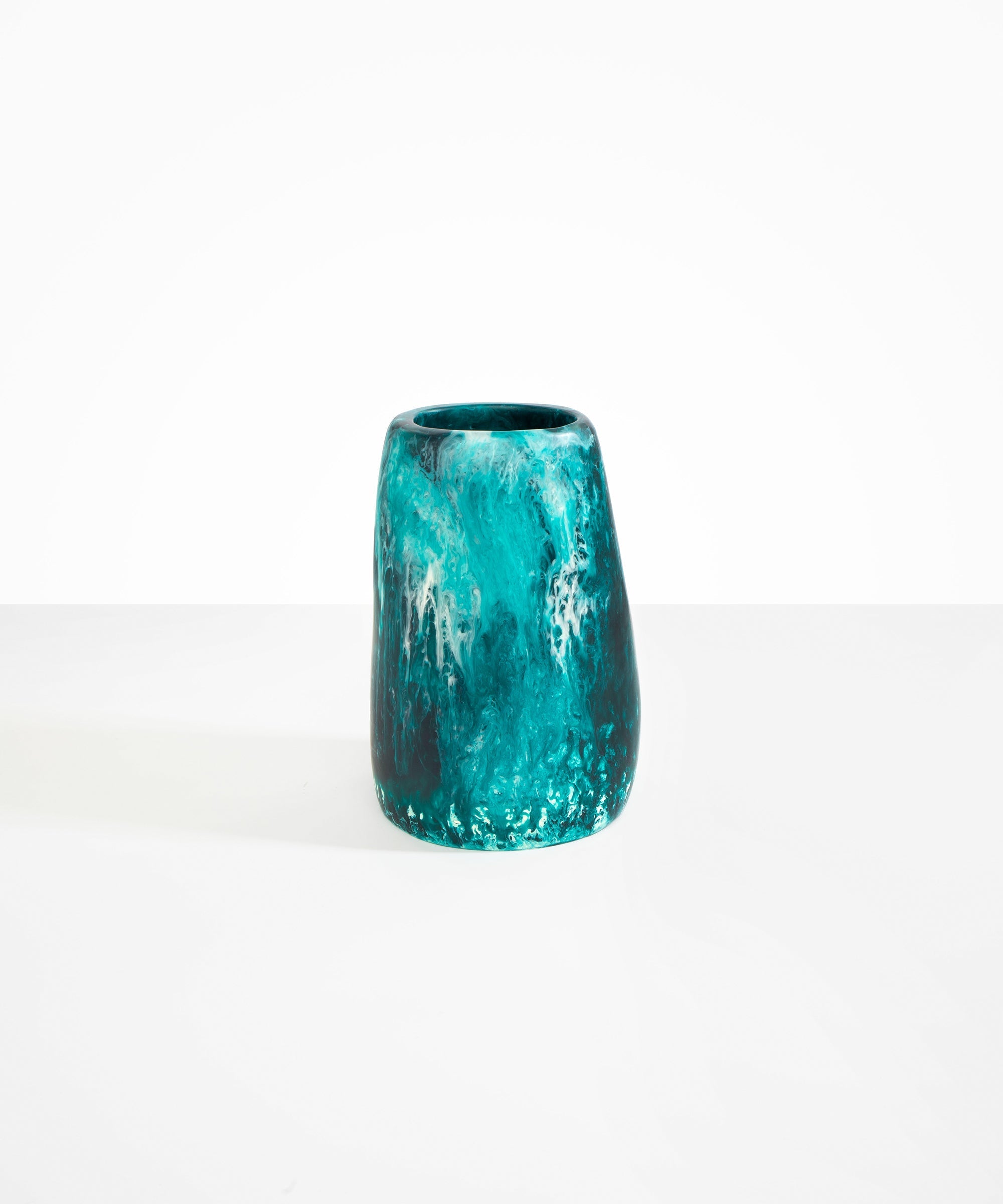 Dinosaur Designs Large Pebble Vase Vases in Lagoon Colour resin