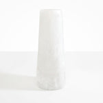 Dinosaur Designs Tall Pebble Vase in Snow Swirl Colour resin
