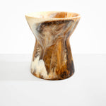 Dinosaur Designs Extra Large Bow Vase in Light Horn Colour resin.