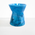 Dinosaur Designs Extra Large Bow Vase in Sky Colour resin.